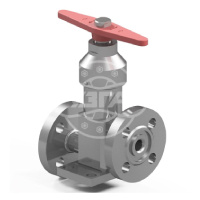 Клапан сильфонный фланцевый Dn10 Pn40 10Х17Н13М2Т с наплавкой ЦН-6Л