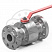 Кран шаровой разборный с уплотнением «металл-металл»  Dn15 Pn16 09Г2С