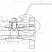 Кран шаровой разборный трехсоставной фланцевый Dn32 Pn100 09Г2С 11лс45п